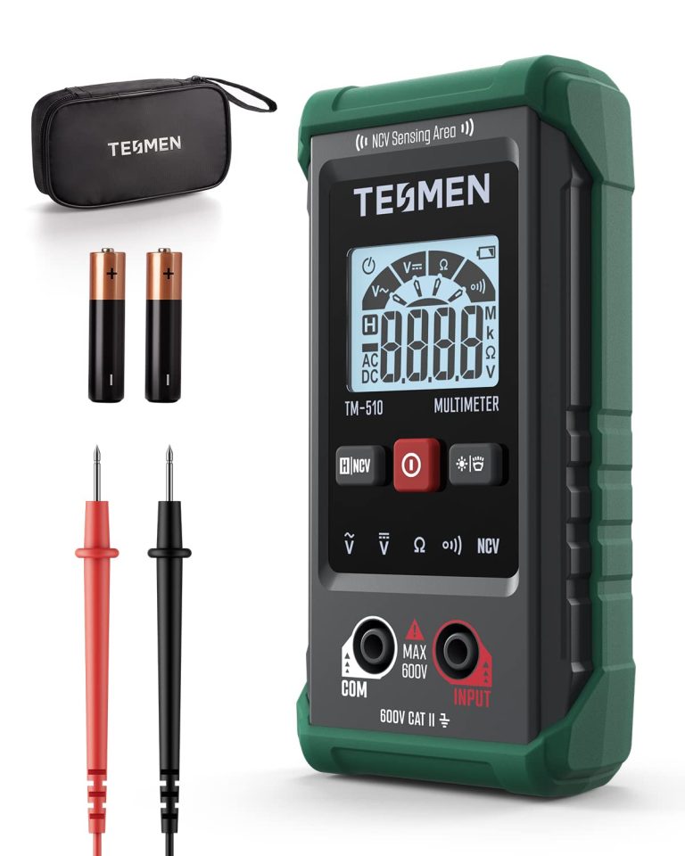 TESMEN TM-510 Multimètre Numérique Intelligent, Testeur Électrique 4000 Comptes, Auto-Ranging
