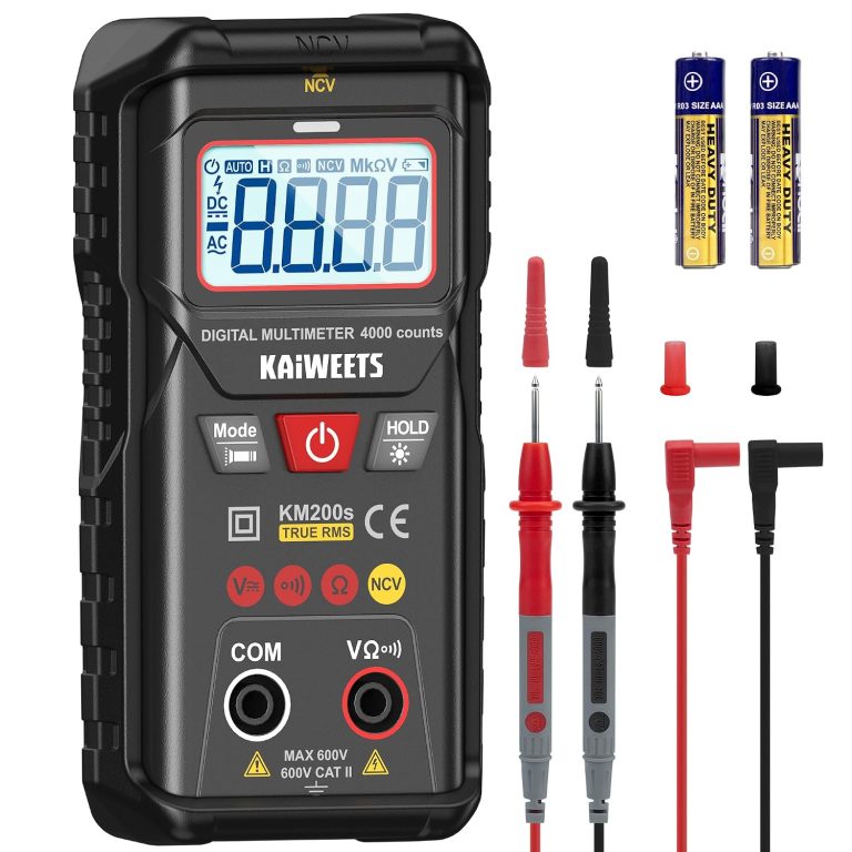 Multimètre KAIWEETS KM200s True RMS 4000 points avec sélection automatique