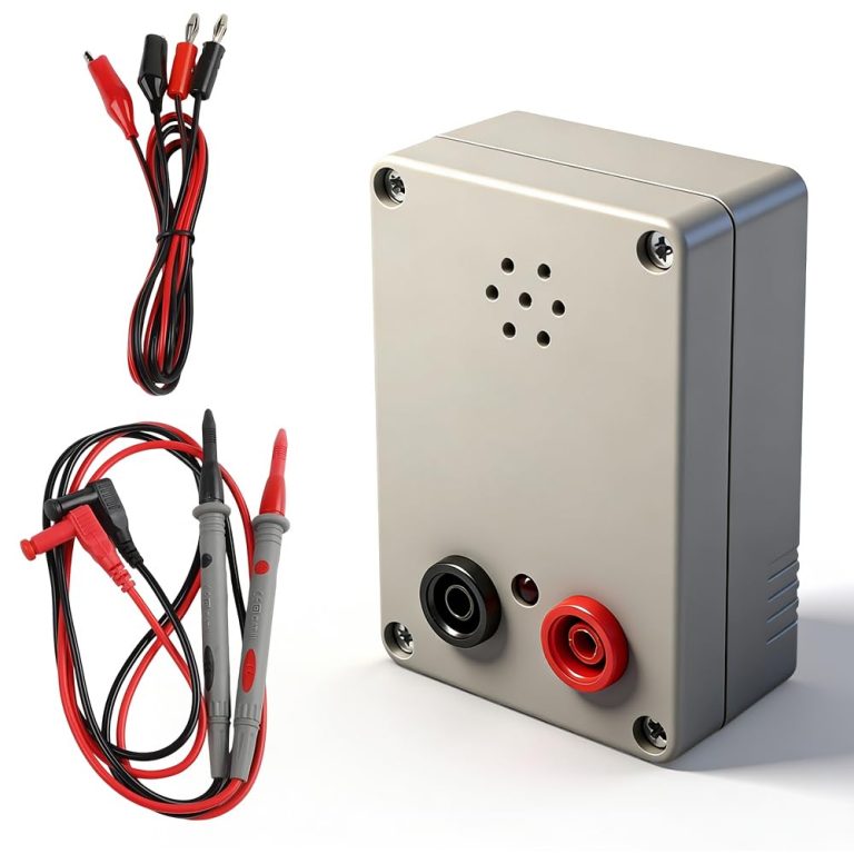 Testeur de Continuité Electrique, HOVCEH Testeur Electrique avec Buzzer et Voyant Lumineux, 9V Continuity Tester Cable Tester pour Câbles, Fils et Lignes PCB